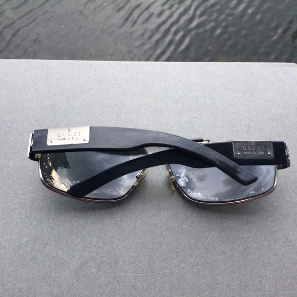 Gucci Aviator Sunglasses in Dark Ruthenium Gray Polarized 1856/S Made in Italy - Picture 4 of 16